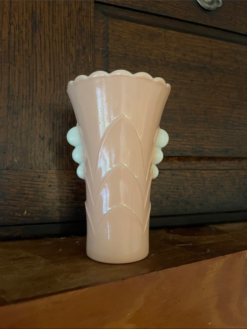 Vintage fire king vase